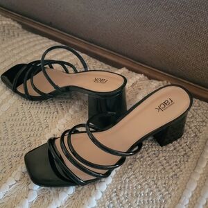 Elegant Black Strappy Heels